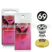 pkml2 fake illusion body jewelry silver 925 belly button