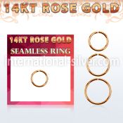 rsel18 seamless segment rings gold ear lobe