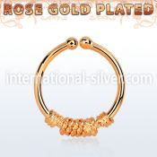 rssep12b fake illusion body jewelry silver 925 septum