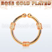 rssep12h fake illusion body jewelry silver 925 septum