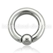 sbcr4 hoops captive rings surgical steel 316l ear lobe