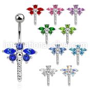 se008 belly rings surgical steel 316l belly button