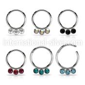 segh16f surgical steel seamless and segment rings ear othersear lobe eyebrow helix intim piercing