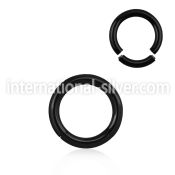 segt8 seamless segment rings anodized surgical steel 316l ear lobe
