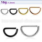 seld16 seamless   segment rings surgical steel 316l septum