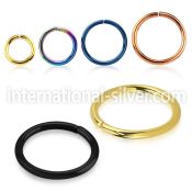 selt16 seamless segment rings anodized surgical steel 316l nose