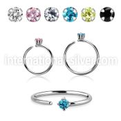 selz20 surgical steel seamless and segment rings nose  piercing