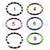 semt14 seamless segment rings anodized surgical steel 316l labrets chin