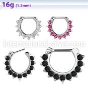 sepc16 straight barbells surgical steel 316l septum
