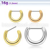 sepoo surgical steel barbells septum piercing