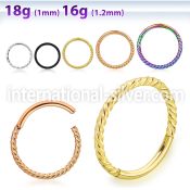 sgsh20 surgical steel hinged segment hoop twisted wire