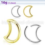 sgsh2 surgical steel hinged segment hoop moon