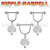 snpod2 straight barbells surgical steel 316l nipple