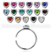 snr3 fake illusion hoops surgical steel 316l nose