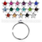 snr4 fake illusion hoops surgical steel 316l nose