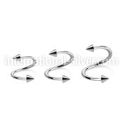 specn25 spirals twisters surgical steel 316l eyebrow