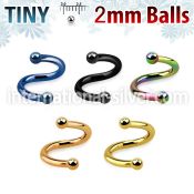 spetb2 spirals twisters anodized surgical steel 316l eyebrow