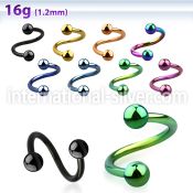 spetb spirals twisters anodized surgical steel 316l eyebrow