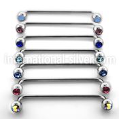 sub2c straight barbells surgical steel 316l surface piercings