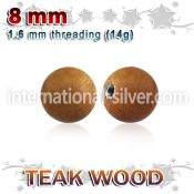 teball8 loose body jewelry parts organic body jewelry 