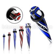 tpva tapers acrylic body jewelry ear lobe