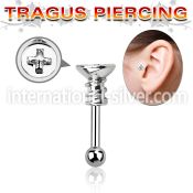 trg14 straight barbells surgical steel 316l tragus