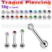 trg44 surgical steel barbells tragus piercing