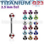 ubbemj25 straight barbells titanium g23 implant grade eyebrow