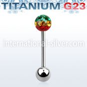 ubbfr6r straight barbells titanium g23 implant grade tongue