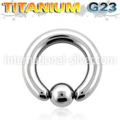 ubcr4 hoops captive rings titanium g23 implant grade ear lobe