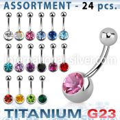 ublk20b belly rings titanium g23 implant grade belly button