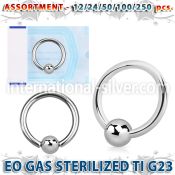 ublk489 hoops captive rings titanium g23 implant grade ear lobe