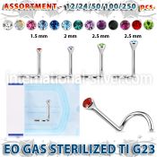 ublk490 l shape nose studs titanium g23 implant grade nose