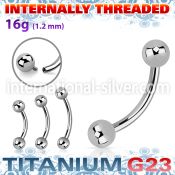 ubnebin titanium g23 banana 3mm balls