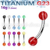 ubneck micro curved barbells titanium g23 with acrylic parts eyebrow