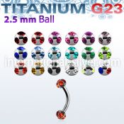ubnemj25 micro curved barbells titanium g23 implant grade belly button