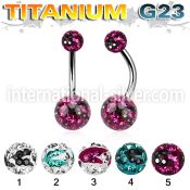 ubnfrgc belly rings titanium g23 implant grade belly button