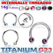 ucbfbih titanium horseshoe flat back gems internal