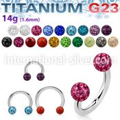 ucbfr4 horseshoes titanium g23 implant grade belly button