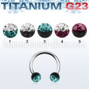 ucbfr5e horseshoes titanium g23 implant grade belly button