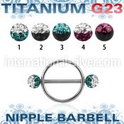 uefnpe5 straight barbells titanium g23 implant grade nipple