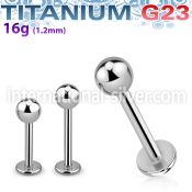 ulb4s labrets lip rings titanium g23 implant grade labrets chin