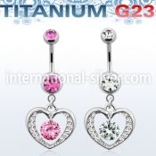 umcd571 belly rings titanium g23 implant grade belly button
