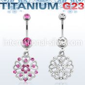 umcd573 belly rings titanium g23 implant grade belly button