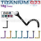 unstc anodized titanium g23 nose screws and nose studs nose piercing