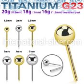 upinb astm f 136 titanium threadless push in top