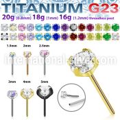 upinpz6 titanium threadless push in top prong set cz
