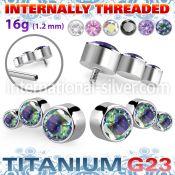 ushz20in titanium descending curve top press cz