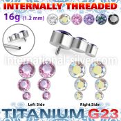 ushz20in titanium descending curve top press cz