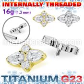 ushz31in titanium top two teardrop cz